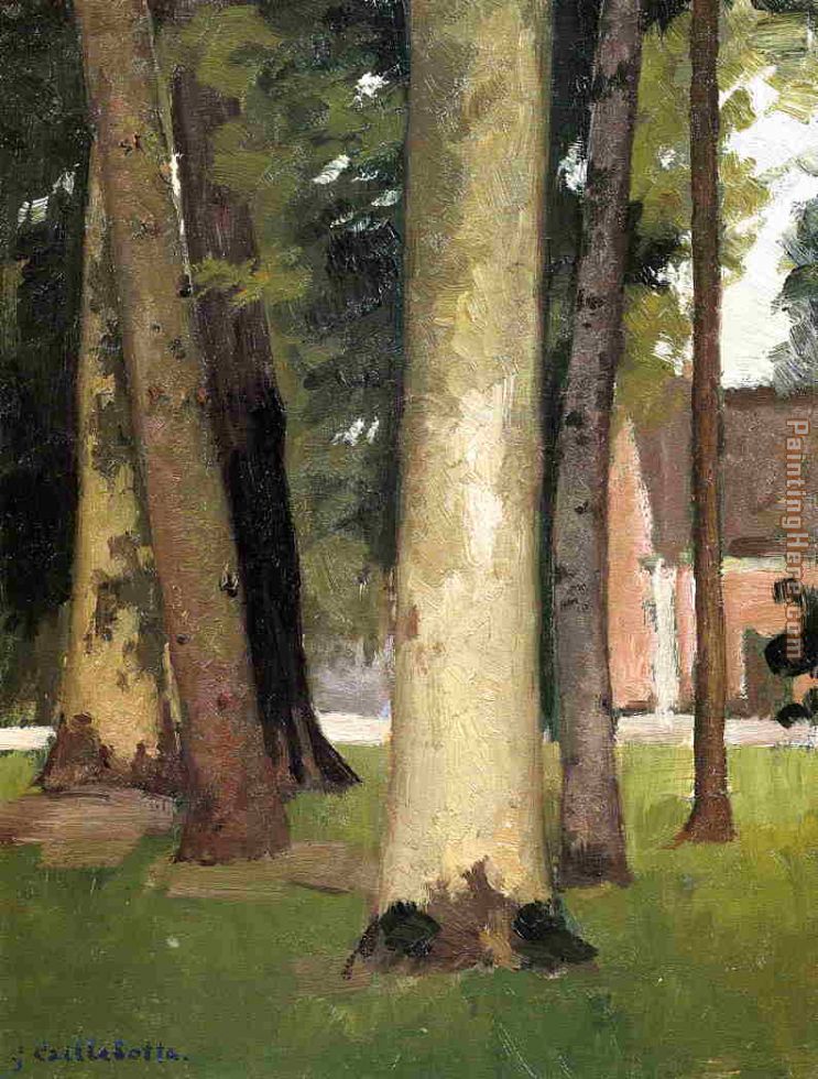 Yerres, Through the Grove, the Ornamental Farm painting - Gustave Caillebotte Yerres, Through the Grove, the Ornamental Farm art painting